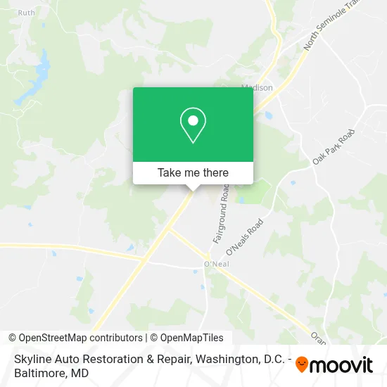 Skyline Auto Restoration & Repair map