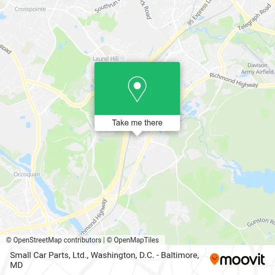 Small Car Parts, Ltd. map