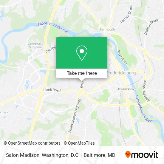 Salon Madison map