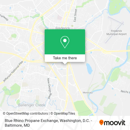 Blue Rhino Propane Exchange map