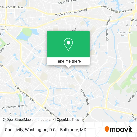 Cbd Livity map