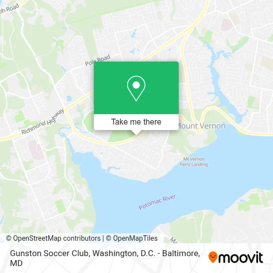 Gunston Soccer Club map