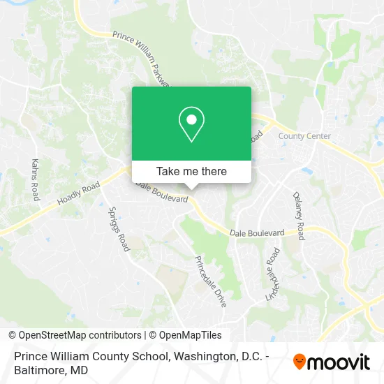 Prince William County School map