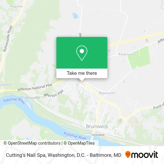 Cutting's Nail Spa map