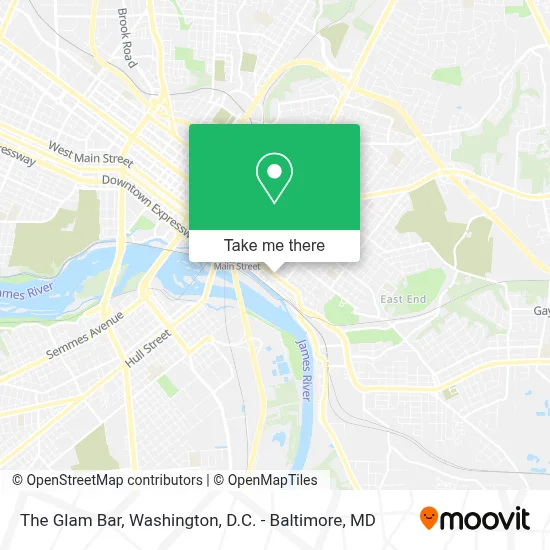 The Glam Bar map