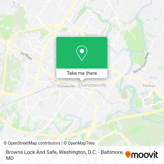 Browns Lock And Safe map