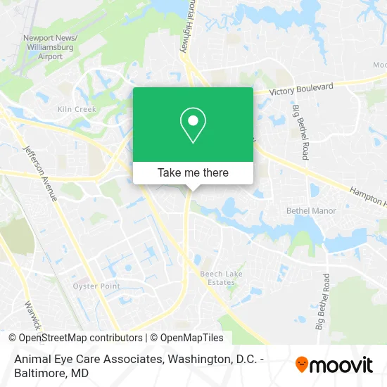 Animal Eye Care Associates map