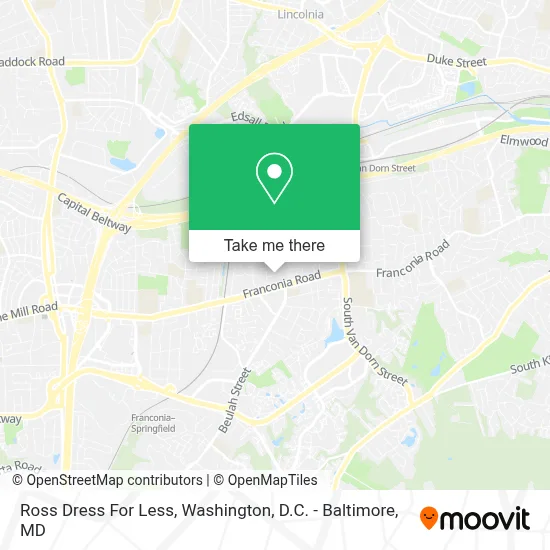 Ross Dress For Less map