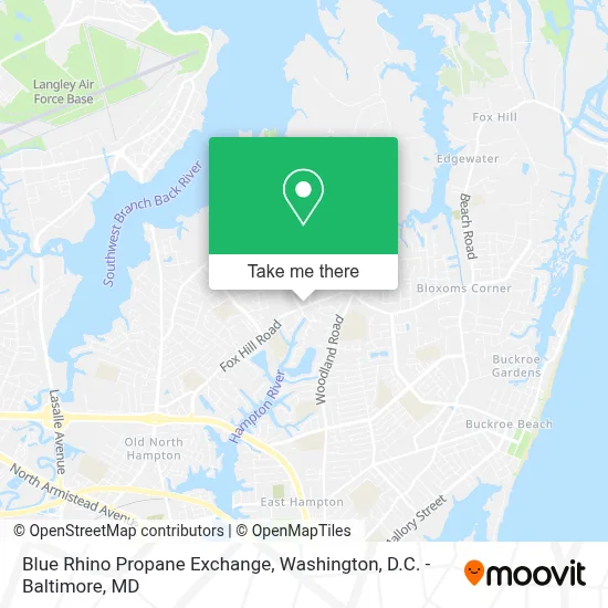 Blue Rhino Propane Exchange map