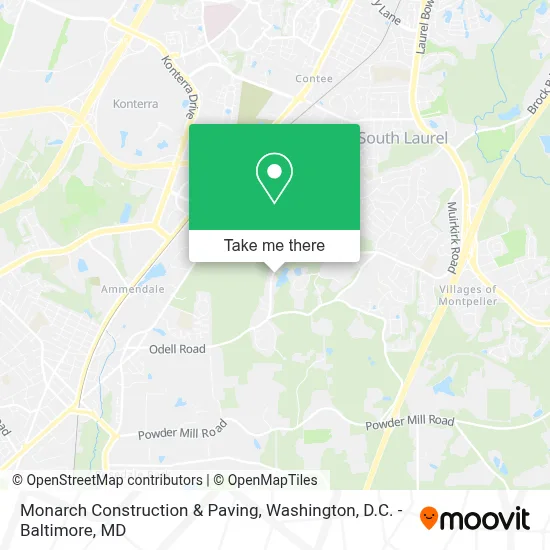Monarch Construction & Paving map