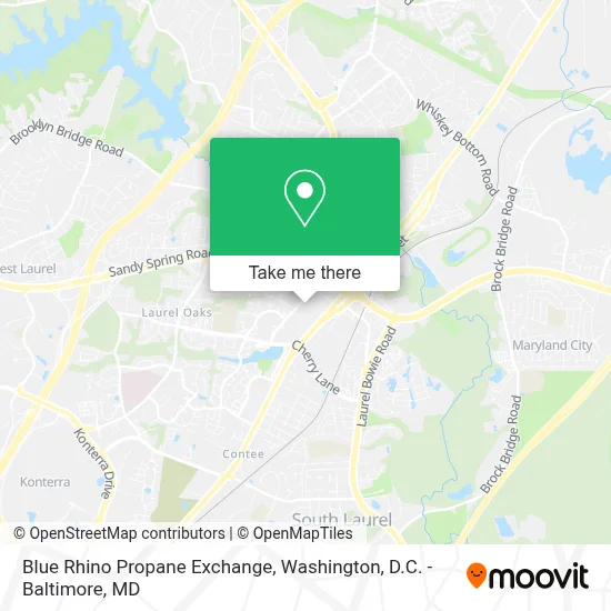 Blue Rhino Propane Exchange map