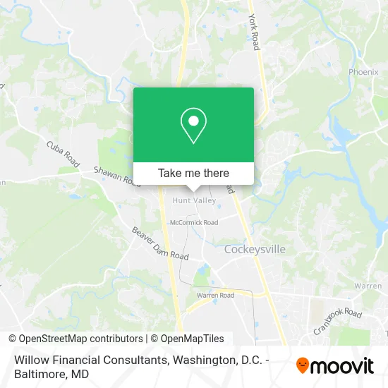 Willow Financial Consultants map