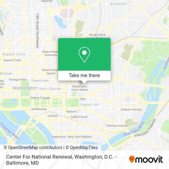 Center For National Renewal map