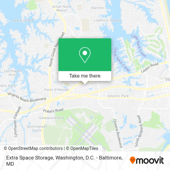 Extra Space Storage map