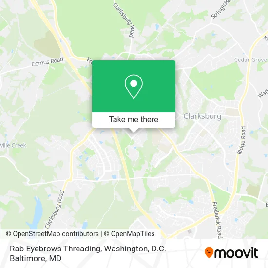 Rab Eyebrows Threading map