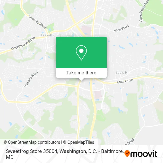 Sweetfrog Store 35004 map