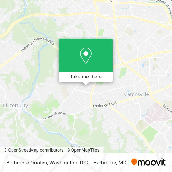Baltimore Orioles map