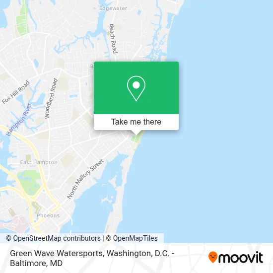 Green Wave Watersports map