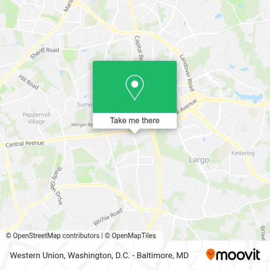 Western Union map