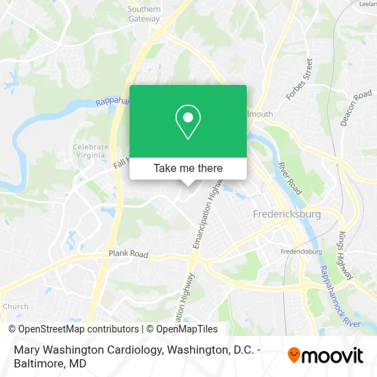 Mary Washington Cardiology map