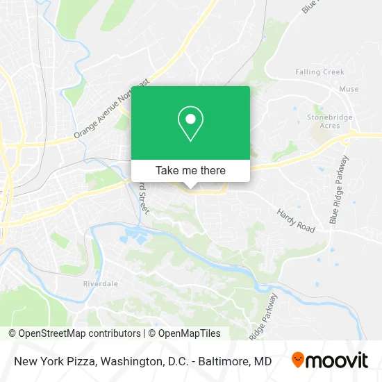 New York Pizza map