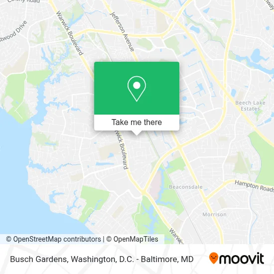 Busch Gardens map