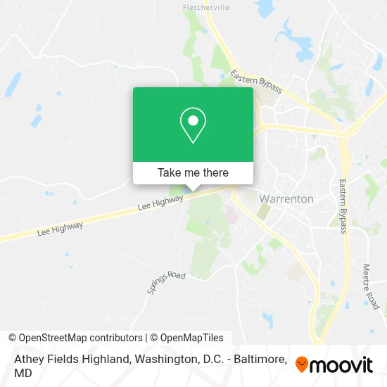 Athey Fields Highland map