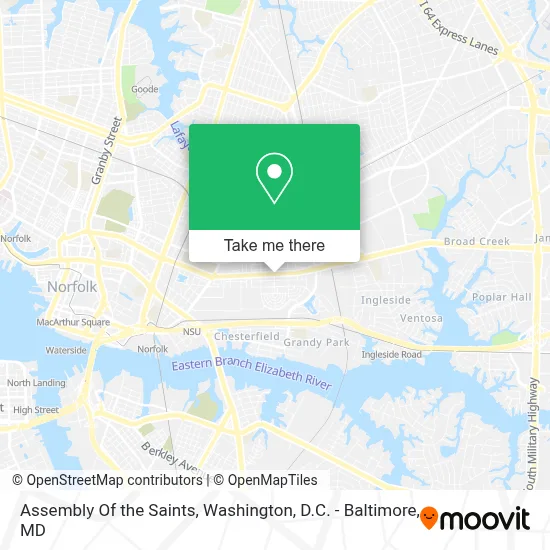 Assembly Of the Saints map