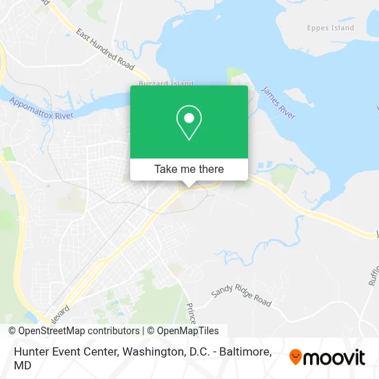 Hunter Event Center map