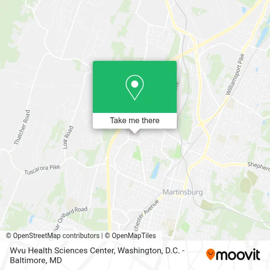 Wvu Health Sciences Center map