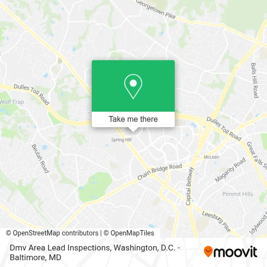 Dmv Area Lead Inspections map