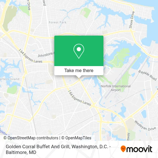 Golden Corral Buffet And Grill map
