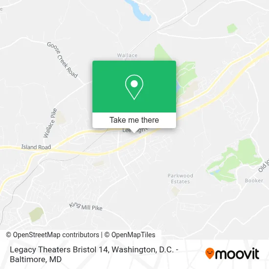 Legacy Theaters Bristol 14 map