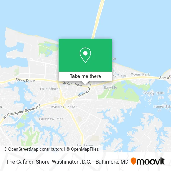The Cafe on Shore map