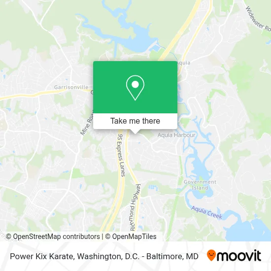 Power Kix Karate map