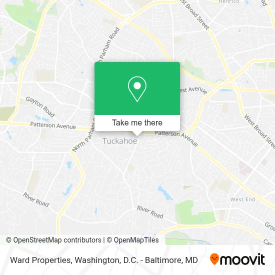 Ward Properties map