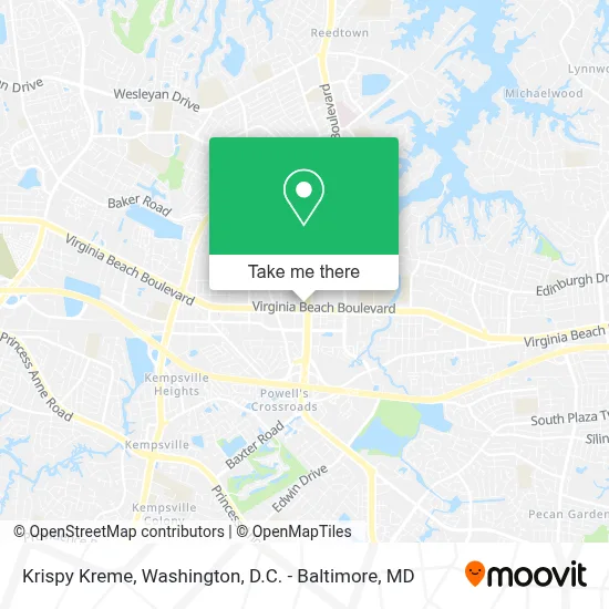 Krispy Kreme map