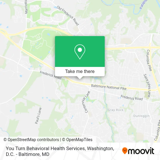 You Turn Behavioral Health Services map