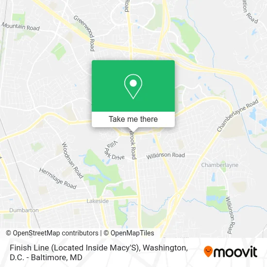 Finish Line (Located Inside Macy'S) map