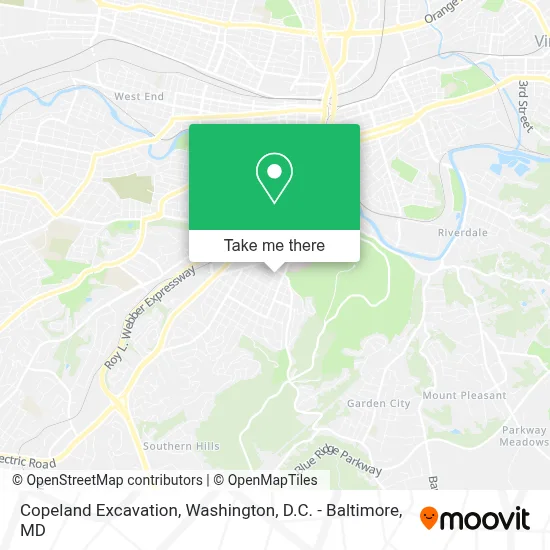 Copeland Excavation map