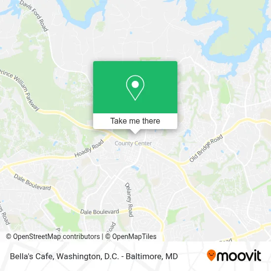 Bella's Cafe map