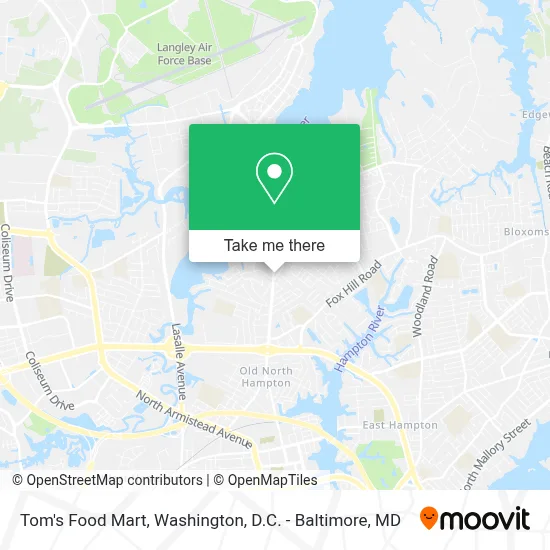 Tom's Food Mart map