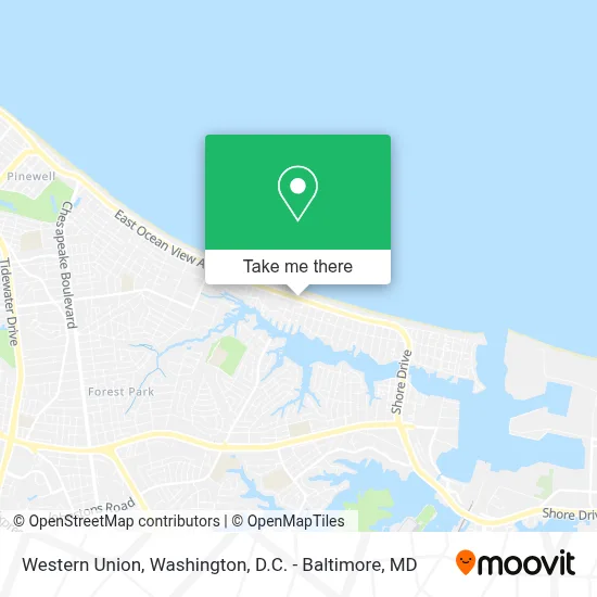 Western Union map