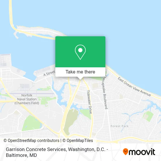 Garrison Concrete Services map