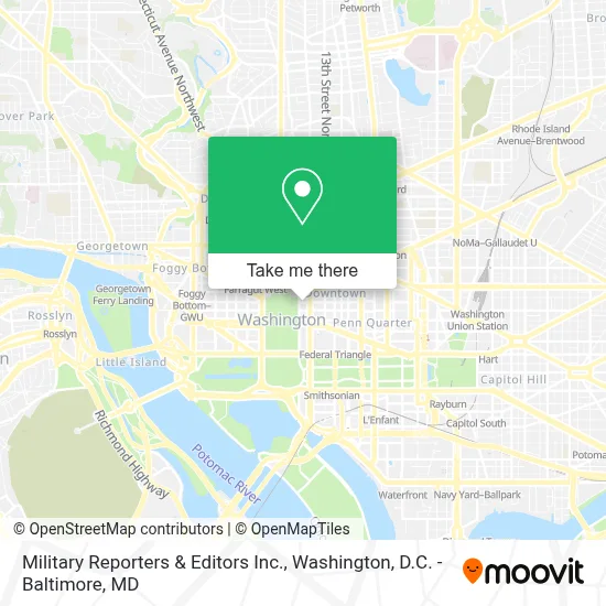Military Reporters & Editors Inc. map