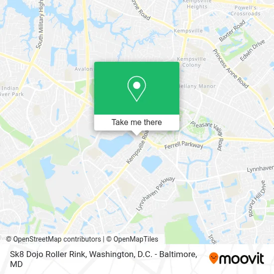 Sk8 Dojo Roller Rink map