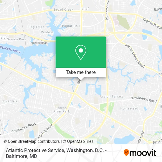 Atlantic Protective Service map