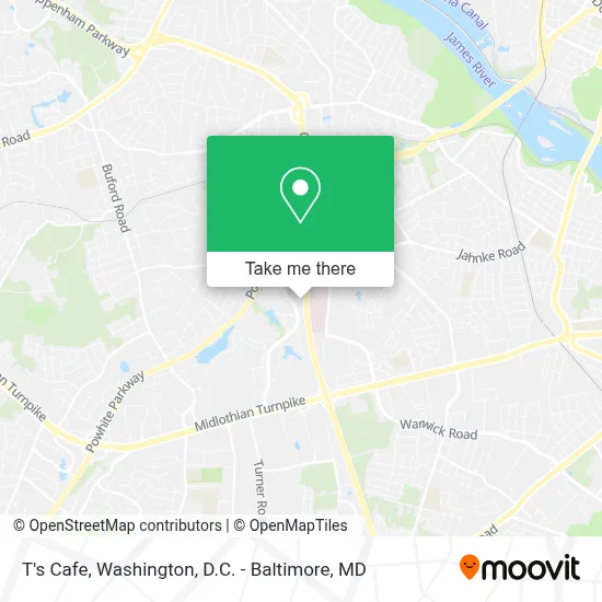 T's Cafe map