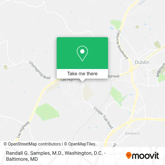 Randall G. Samples, M.D. map