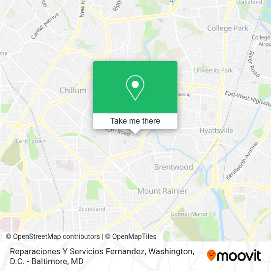 Reparaciones Y Servicios Fernandez map